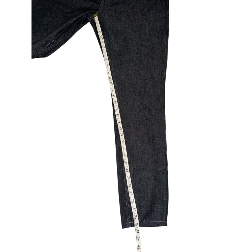 New Serenade Jeans Fitted Denim Men’s Sz 38x32 Dark Rinse Skater‎ Grunge Goth - Picture 4 of 14